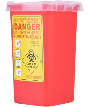 Light & Clear Tattoo Sharps Container - Needle & Syringe Disposal - Buy Online on SooperMarket.com