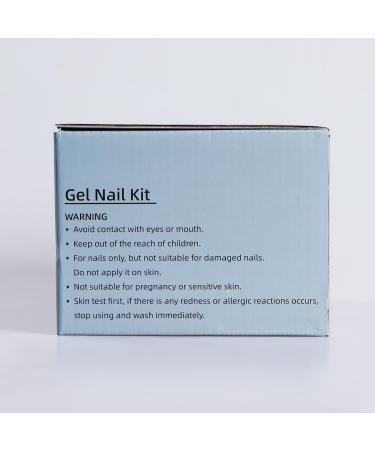 Phoenixy 9-Color Poly Nail Gel Kit - Nail Extension Starter Set with Manicure Tools | Perfect Gift for Women - Buy Online on SooperMarket.com