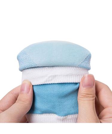 minkissy Vented Heel Socks Moisturizing Foot Socks Features Socks for Women Floral Hair Wreath for Women Blue Women's Socks & Hosiery Moisturising Gel Heel Socks Heel Pad Spa Men and Women