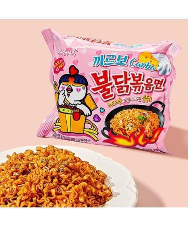 Samyang Carbonara Hot Chicken Flavour Buldak Ramen Noodles Carbo Cheese 130g (Pack of 5) - Buy Online on SooperMarket.com