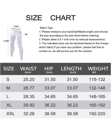 CARGFM Men's Compression Pants - White Active Running Tights with Pocket | Medium - Buy Online on SooperMarket.com