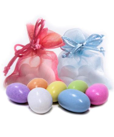 Assorted Jordan Almonds Pastel Colors - 5 LBS Bulk | Vegan & Kosher Sugared Almonds for Weddings and Parties - Buy Online on SooperMarket.com