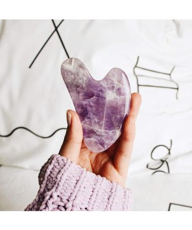 Buy Mount Lai Amethyst Gua Sha Tool | Enhance Your Skincare Routine - Buy Online on SooperMarket.com