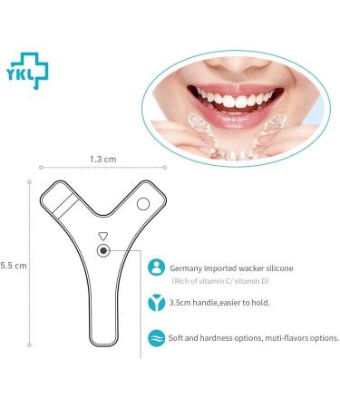 Y-Kelin Y-Shaped Aligner Chewies for Invisalign Trays Aligner Trays Seater- Teeth Chewies for Orthodontic (Green+White soft) - Buy Online on SooperMarket.com