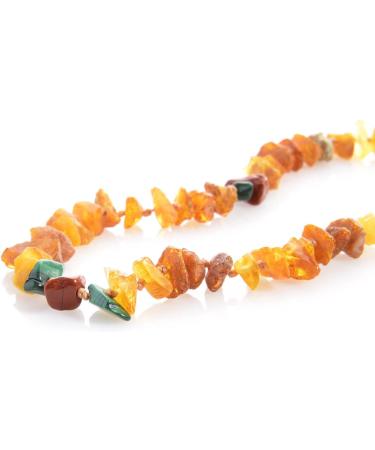 Larsson Amber Necklace for Dogs & Cats | Malachite & Red Jasper | 50-60 cm | International Shipping - Buy Online on SooperMarket.com