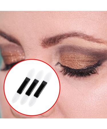100 Pcs Eyeshadow Sponge Applicators - Double-Ended Makeup Brushes for Face & Eyes | Disposable Beauty Sponges for Travel - Perfect for Women - Buy Online on SooperMarket.com