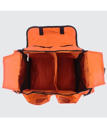 Fully Stocked EMT Trauma Bag with Tourniquet, Chest Seals, and First Aid Supplies - Orange - Buy Online on SooperMarket.com