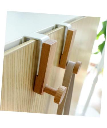 CIYODO Clothes 2pcs Towel Hook Wood Coat Hooks Scarf Hanger Coat Rack Door Hanger Door Hook Car Door Shower Door - Buy Online on SooperMarket.com