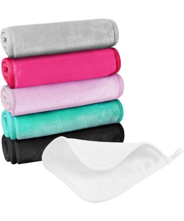 URAQT 6 Pack Face Cloths Make Up Remover 7.87 * 7.87in Soft Microfibre Face Wipes for Reusable Makeup Remover Cloth Washable Ultra Soft Facial Cleansing Wipe Cloths (Multi-Color) 6 Pcs-multi-colored - Buy Online on SooperMarket.com