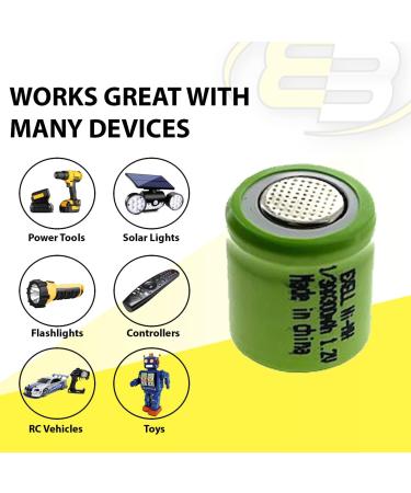 Buy 3pc Sizzler Short Chassis 1.2V 1/3AA NiMH 300mAh Rechargeable Battery for Camaro T/A CUDA T/A Night Riding Sizzlers and More - International Shipping Available - Buy Online on SooperMarket.com