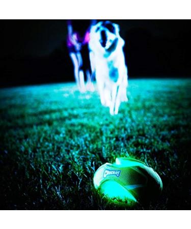 Chuckit! CH32306 Fumble Fetch Max Glow - Small Green/White Fetch Toy | International Shipping Available - Buy Online on SooperMarket.com