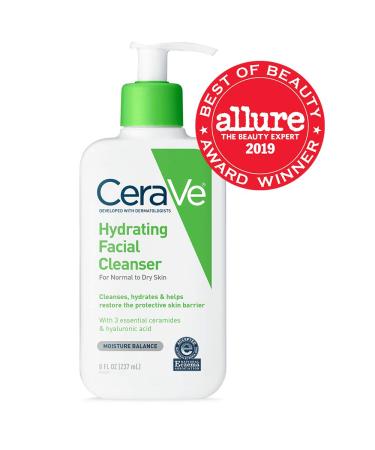 CeraVe Hydrating Facial Cleanser - 8 Fl Oz - Daily Face Wash - Pack of 1 - Buy Online on SooperMarket.com