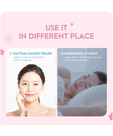 Sakura Facial Moisturizer - Cherry Blossom Face Cream with Niacinamide & Vitamin C | Hydrating Korean Skin Care for Women - Buy Online on SooperMarket.com