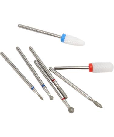 Acrylic Gel Nail Bit Kit Cuticle Remover Ceramic Nail Drill Bits Set Manicure Pedicure for Salon - Buy Online on SooperMarket.com