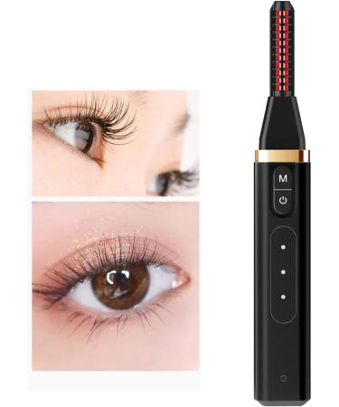 Heated Eyelash Curlers Portable Heated Lash Curler 10S Fast Heating 3 Gear Long Lasting USB Rechargeable Safe Electric Lash Curler - Buy Online on SooperMarket.com