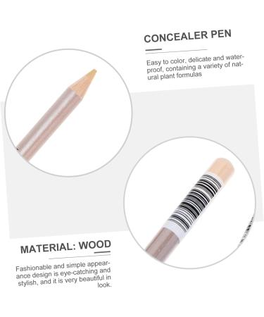 Mikinona 4pcs Concealer Pen Eraser Concealer Highlighter Stick Makeup Concealer for Face Eye Circle Wooden 1 g (Pack of 1) Assorted Color - Buy Online on SooperMarket.com