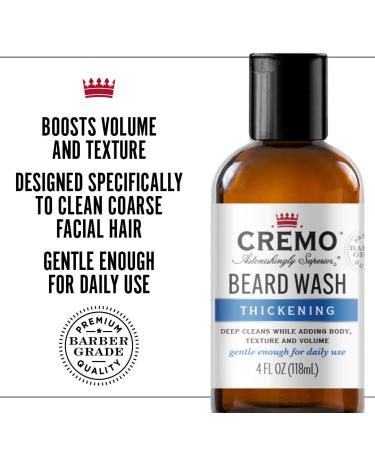 Cremo Beard Wash Thickening 4 fl oz | Ultimate Clean & Volume for Beards - Buy Online on SooperMarket.com