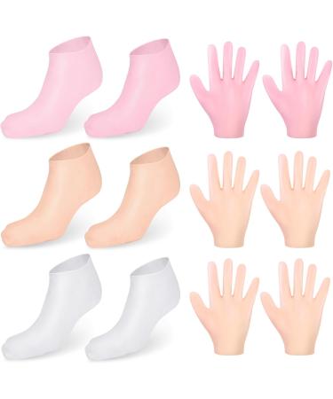 Shop Sunoya Moisturizing Socks - 3 Pairs of Silicone Anti-Slip Foot Spa Gel Socks for Dry Cracked Feet | International Shipping Available - Buy Online on SooperMarket.com