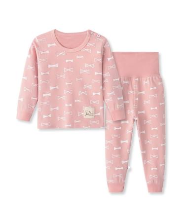 YANWANG 100% Cotton Baby Boys Girls Pajamas Set Long Sleeve Sleepwear(6M-5Years) 4-5 Years Pattern 8(high Belly)