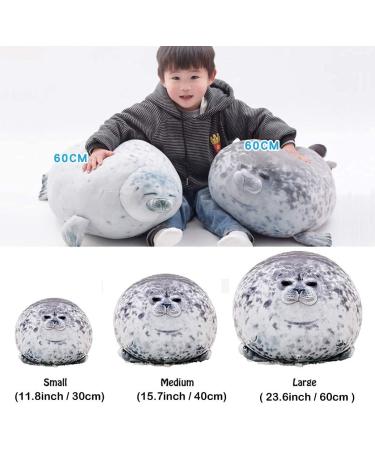 RUNYA Chubby Seal Pillow Plush Toy - 23.6in Stuffed Animal, Style-a - Buy Online on SooperMarket.com