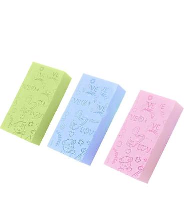 Gokame Ultra soft peeling sponge shower brush peeling sponge body sponges dead skin bathing sponge removed dead skin for children and adults random colors (1 piece)