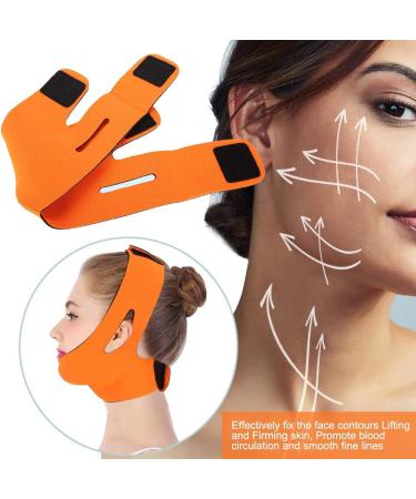 Face Slimming Cheek Mask V Face Line Belt - Orange Chin Lift Up Anti Wrinkle Sleep Mask - Buy Online on SooperMarket.com
