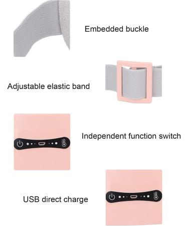 Shop Electrical Heating Pillows for Menstrual Relief | Adjustable Vibration Abdominal Massage Belt in Pink - Buy Online on SooperMarket.com