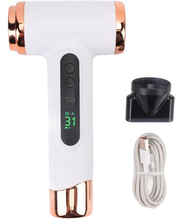 Hair Dryer 200W Cordless Blow Dryer for Fast Drying 15000mAh USB Rechargeable Blow Dryer with Nozzle Cold Hot Wind Speed Adjustment Hair Care Dryer for All Hair Types (White) - Buy Online on SooperMarket.com