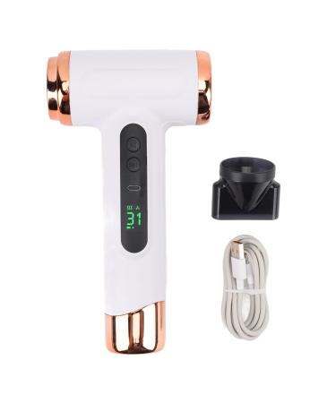 Hair Dryer 15000mAh Portable Hair Dryer USB Rechargeable Travel Hair Dryer with Concentrator Turbo Heat and Cold Shot Features 200W Cold Hot Wind for Fast Drying As Salon