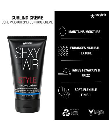 SexyHair Style Curling Cr me - Moisturizing Control for Frizz-Free Curls | 5.1 fl oz - Buy Online on SooperMarket.com