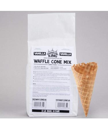 Carnival King Vanilla Waffle Cone Mix - 5 lb. Bag - Buy Online on SooperMarket.com