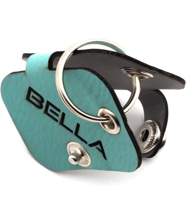 Custom Engraved Copter Farm Dog Collar Accessories | Art & Real Leather Bags | Turquoise Rectangle Design - Buy Online on SooperMarket.com