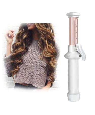 Mini Cordless Curling Iron 30W 2 in 1 USB Rechargeable Ceramic Hair Curling Wand Travel Hair Straightener Curler for Hair Styling Wet and Dry Use (white)