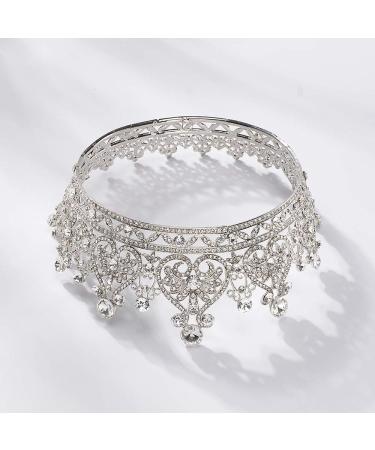 S SNUOY Silver Crystal Queen Crown - Perfect for Wedding, Pageant & Prom - Buy Online on SooperMarket.com