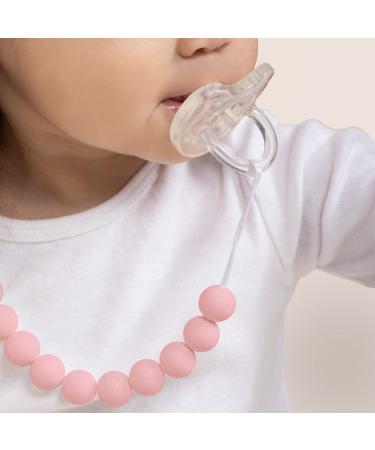 Premium Silicone Pacifier Clip | Safe & Secure Binky Toy Holder | Pink Unisex Design for Babies & Toddlers | Center Coast Collections - Buy Online on SooperMarket.com