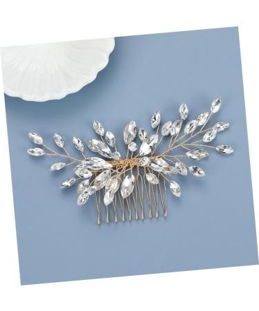Didiseaon hair European and American headgear manual crystal modeling Accessories rhinestones Metal decorate Hair piece wedding bride comb accessories hairpin hair comb Miss - Buy Online on SooperMarket.com