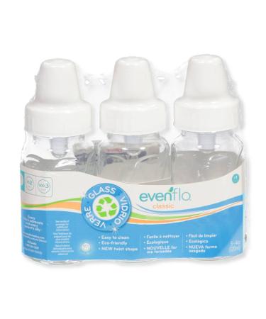 Evenflo 3 Pack Classic Glass Bottle 4-Ounce