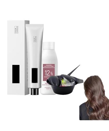 Dyemiss Color Shampoo Dyemiss Hair Coloring Shampoo No Bleaching Hair Nourishing Coloring Hair Dye Dyemiss Hair Dye Diy Fashion Hair Dye for Men and Wome (Color : Coffee color)