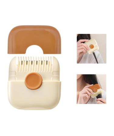 2-in-1 Hair Trimmer Comb Tail Comb Split End Removal & Hair Styling Tool Mini Portable Hair Breakage Tool Dual-Sided Design with Cover for Thinning Hair Cutting and Styling Scissors Hairdressing