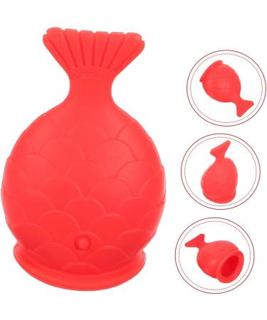FOYTOKI 2pcs Silicone Fish Lip Filler Lip Plumping Device Lip Beauty Tool Natural Lip Plumper Red - Buy Online on SooperMarket.com