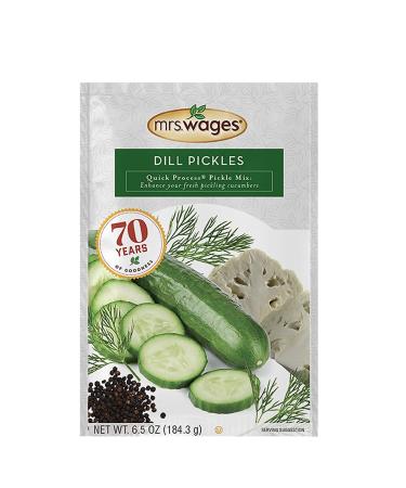 Mrs. Wages Quick Dill Pickle Mix for Fresh Cucumbers 6.5 Oz - Pack of 6 - Buy Online on SooperMarket.com