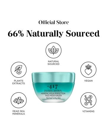 417 Dead Sea Cosmetics Mineral Aqua Face Moisturizer - Hydrating Cream with Jojoba Oil & Shea Butter - 1.7 oz for Nourished Skin - Buy Online on SooperMarket.com