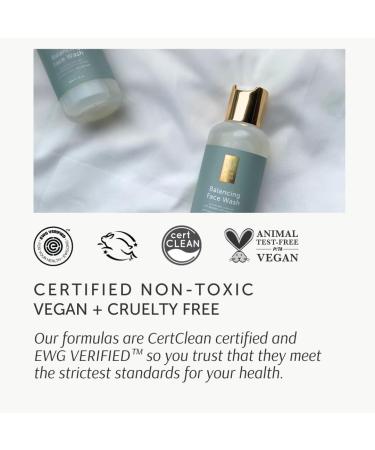 Balancing Face Wash for Sensitive Skin - EWG VERIFIED with Baobab & Sacha Inchi | 118ml/4oz - Shop Internationally - Buy Online on SooperMarket.com