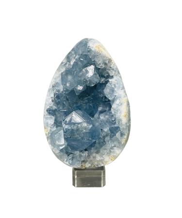 Crystal Natural Kyanite Aquamarine Stones Rainbow Geode Crystal Cluster Room Decoration Spiritual Prayer Crystal Stone 1pc Stone Collection (Color : Size 150-160mm)