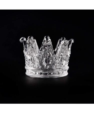 Alexnailart Nail Art Dappen Dish Glass Crystal Cup Crown Pen Holder Mini Nail Art Acrylic Liquid Powder Dappen Dish Manicure Tool for Home Salons - Buy Online on SooperMarket.com