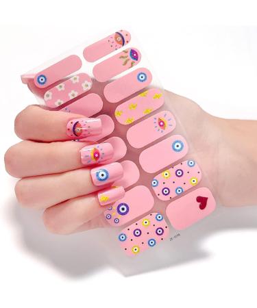 Buy Stick-On Nail Polish Stripes - Full & Half Hardened Gel Glitter & Marble Designs - ZE0242 | International Shipping Available - Buy Online on SooperMarket.com