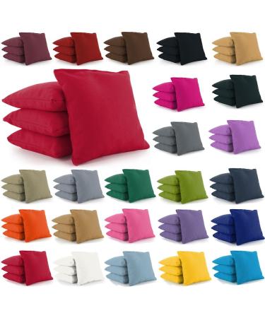 Tailor Spot Weather Resistant Cornhole Bean Bags Set of 8 Resin Filled Regulation Size (Custom)