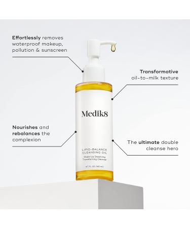 Medik8 Lipid-Balance Cleansing Oil 4.7 oz - Purifying and Revitalizing Skin Cleanser - Buy Online on SooperMarket.com