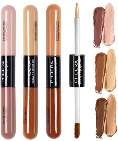 AQUAPURITY PHOERA Sculpt & Highlight Concealer Contour Foundation - Almond/Light - Buy Online on SooperMarket.com
