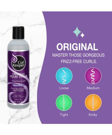Curl Keeper Original Liquid Styler - 8oz - Frizz-Free Well Defined Curls | Weatherproof Formula | No Build-Up - Buy Online on SooperMarket.com
